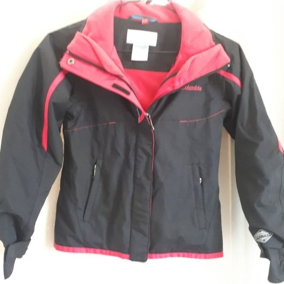 COLUMBIA | Girls Bugaboo Jacket Black Pink Size X Small - Picture 1 of 8